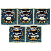 5X Hammerite Hammered White Paint 250ml Tin Paint